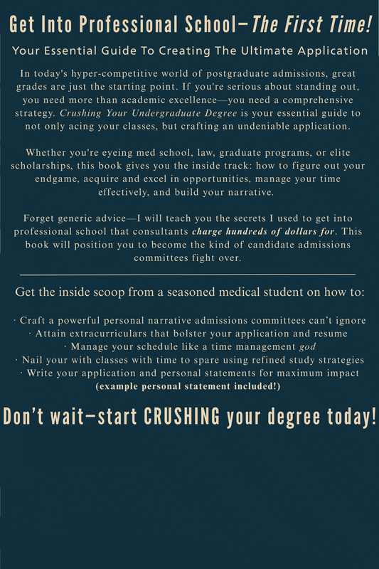 Crushing Your Undergraduate Degree eBook