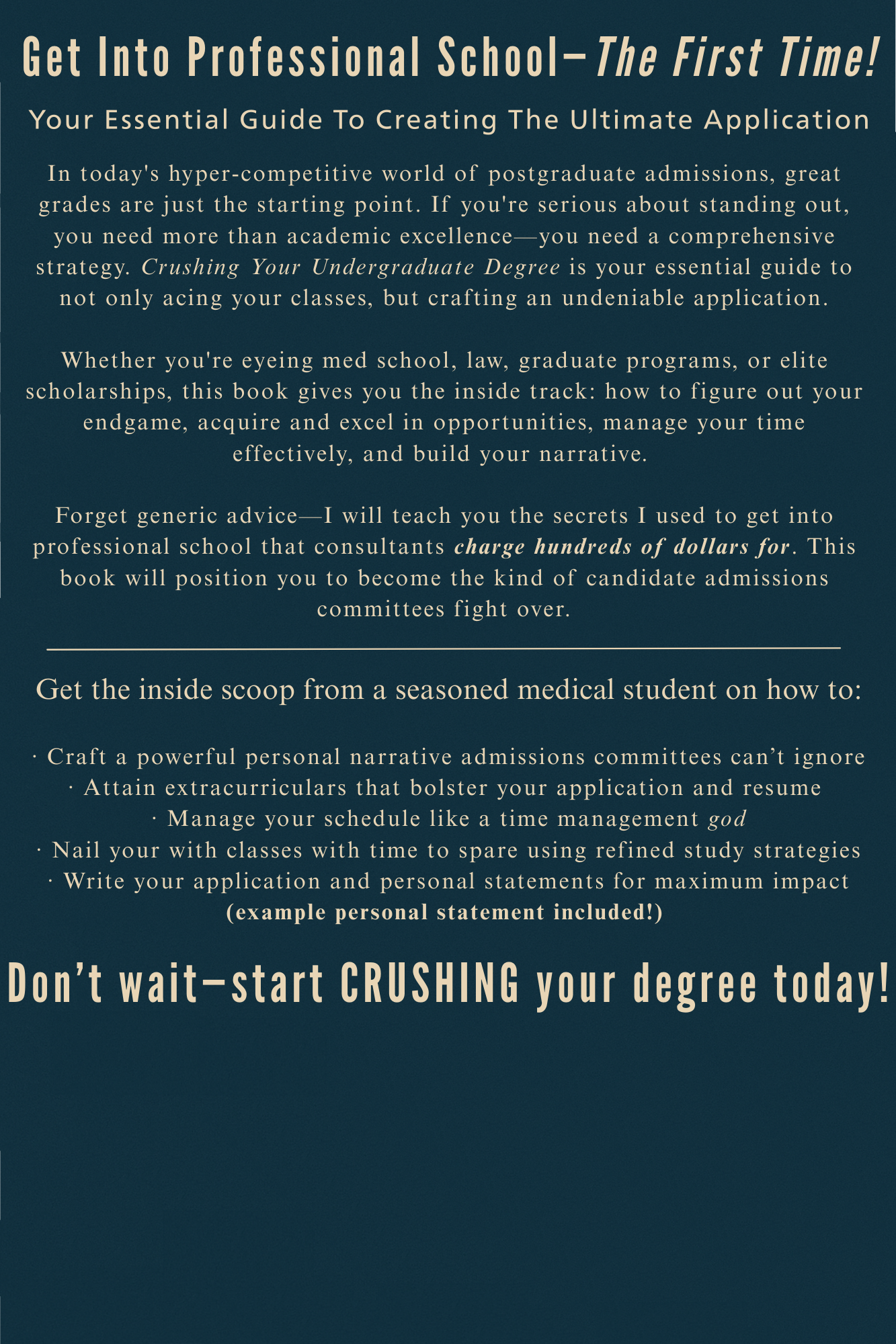 Crushing Your Undergraduate Degree eBook